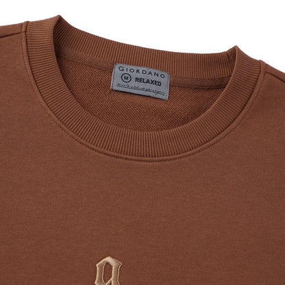 Men’S Cotton Polyester French Terry Crew Neck Sweatshirt - Giordano