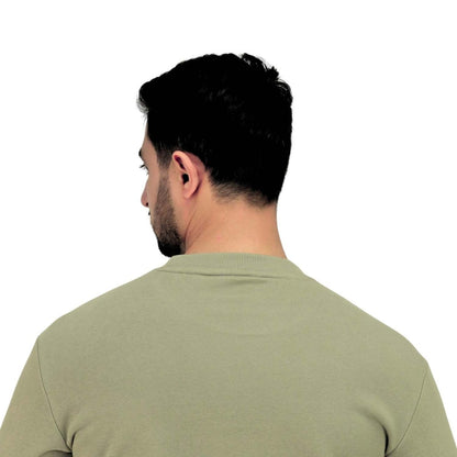 Men's Cotton Polyester French Terry Crew Neck Sweatshirt - Giordano