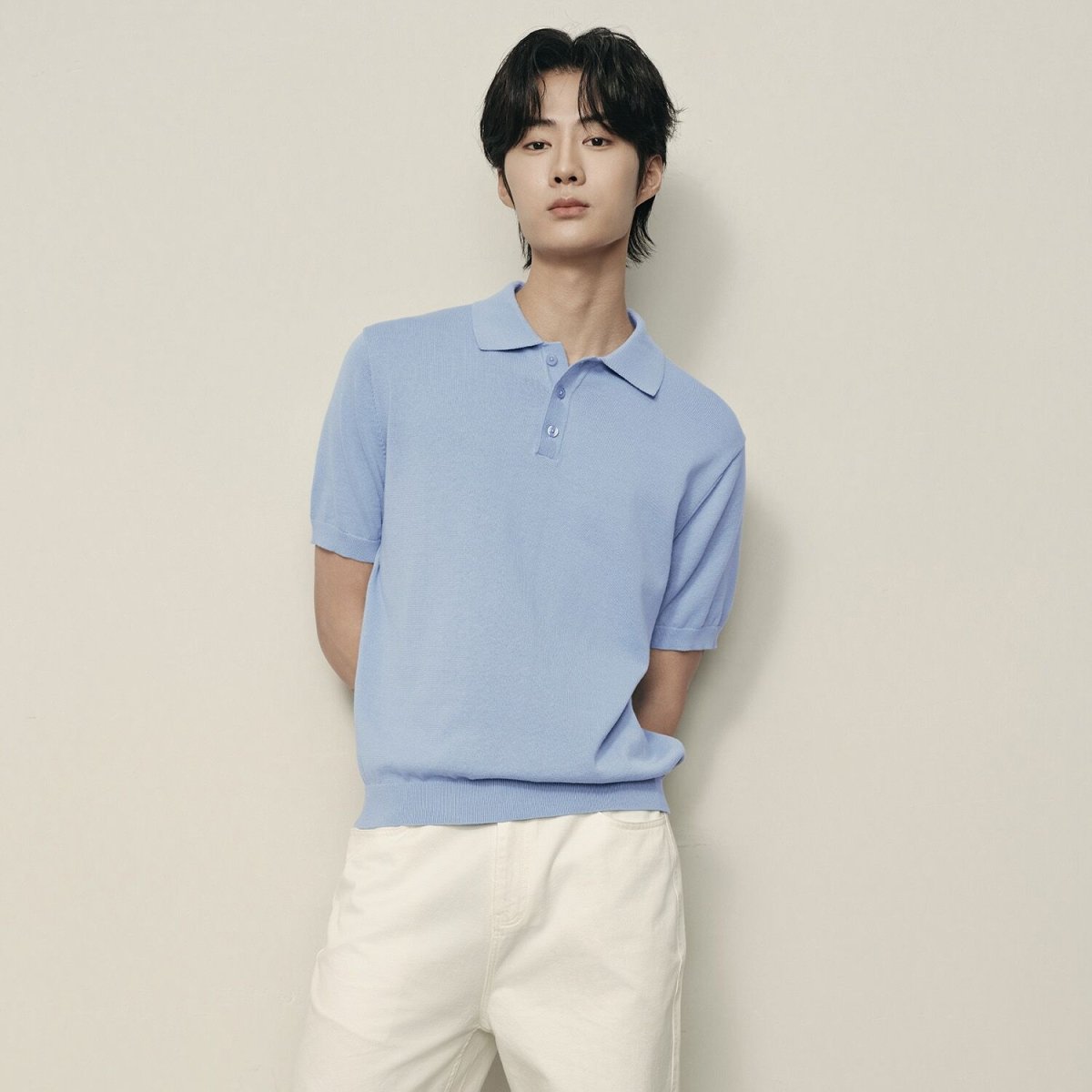 Men’S Cotton - Polyester Jersey Short Sleeve Polo Pullover | Korea Collection - Giordano