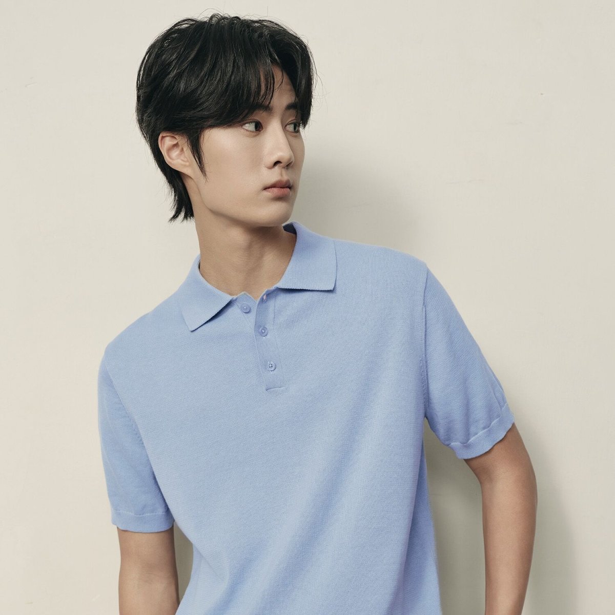 Men’S Cotton - Polyester Jersey Short Sleeve Polo Pullover | Korea Collection - Giordano