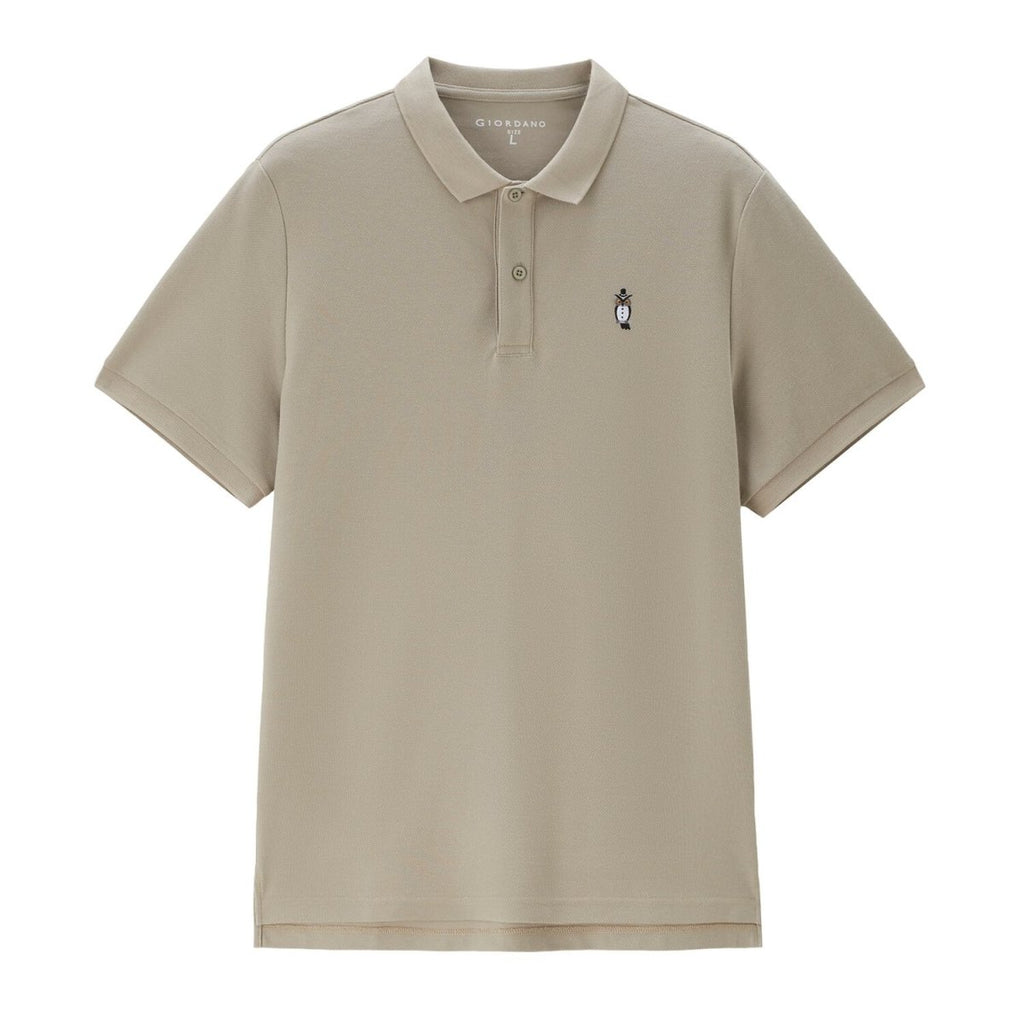 Men's Cotton Polyester Solid Polo | Online Exclusive M - Shop Giordano