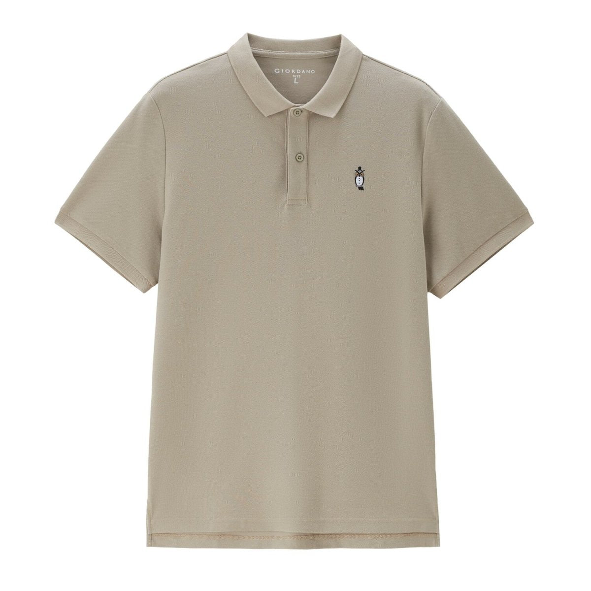 Men's Cotton Polyester Solid Polo | Online Exclusive M - Shop Giordano