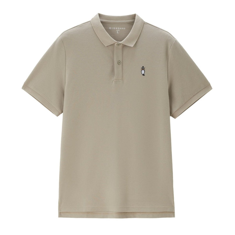 Men's Cotton Polyester Solid Polo | Online Exclusive M - Shop Giordano