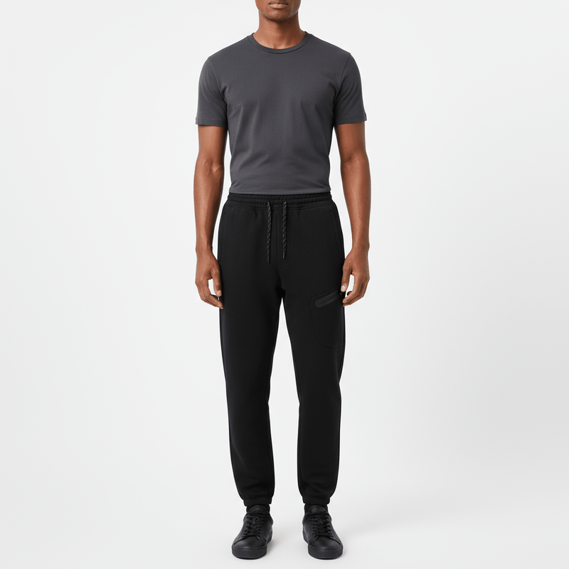 Men's Cotton Polyester Stretch Interlock Joggers - Relaxed Taper Fit S - Shop Giordano