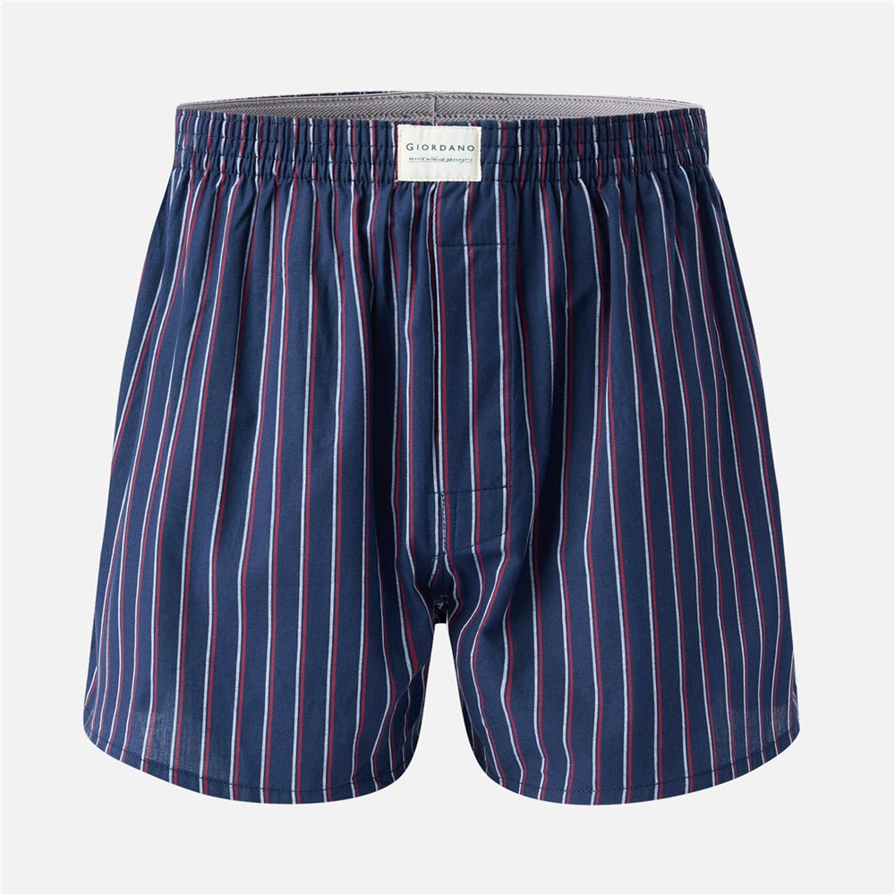 Giordano Men's Cotton Poplin Regular Fit Boxers 3Pcs Pack - Premium Briefs