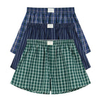 Giordano Men's Cotton Poplin Regular Fit Boxers 3Pcs Pack - Premium Briefs