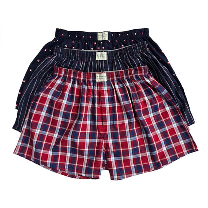 Men's Cotton Poplin Regular Fit Boxers 3Pcs Pack - Giordano