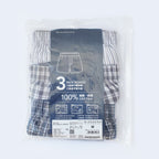 Men's Cotton Poplin Regular Fit Boxers 3Pcs Pack S - Shop Giordano
