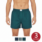 Men's Cotton Poplin Regular Fit Boxers 3Pcs Pack S - Shop Giordano