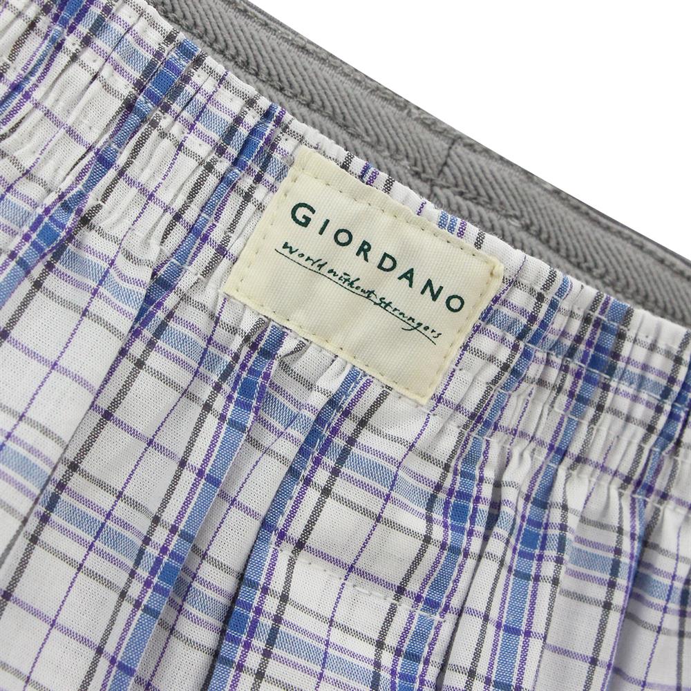 Men's Cotton Poplin Regular Fit Boxers 3Pcs Pack S - Shop Giordano
