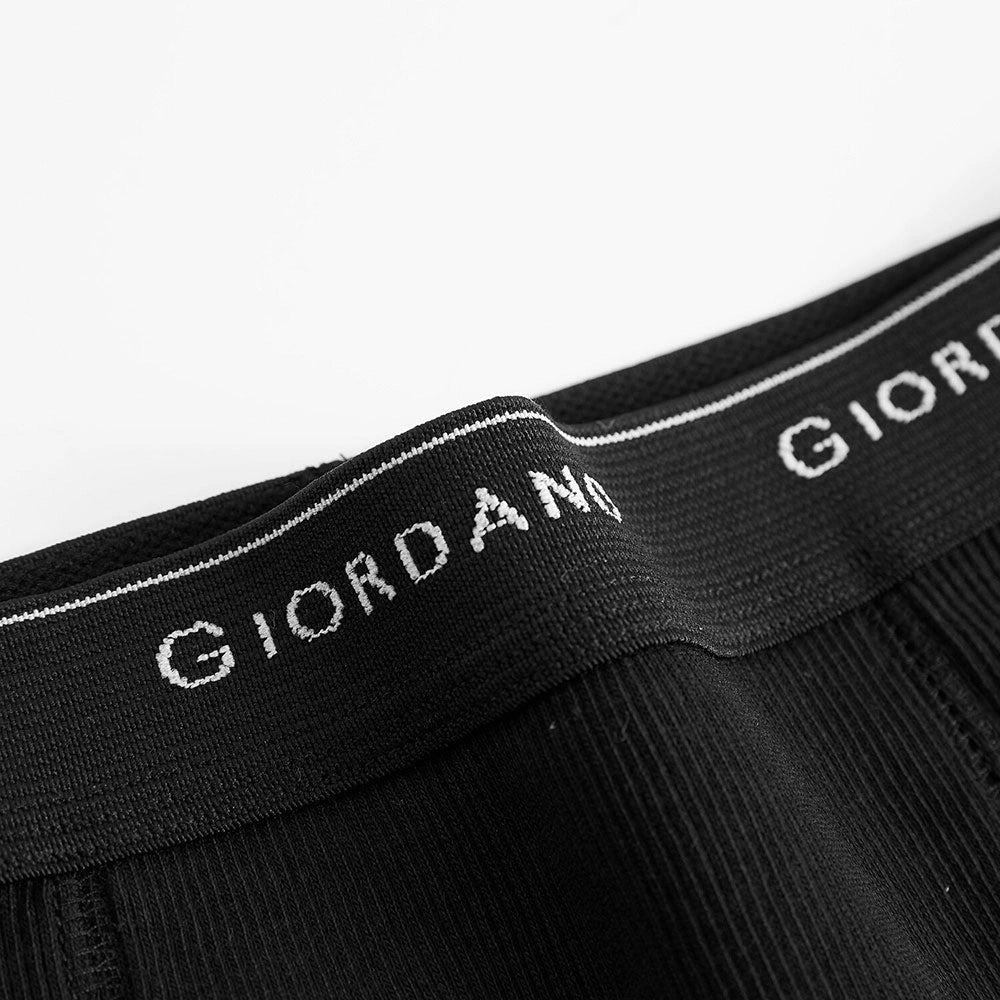 Men's Cotton Rib Regular Trunks 3 - Pack S - Shop Giordano