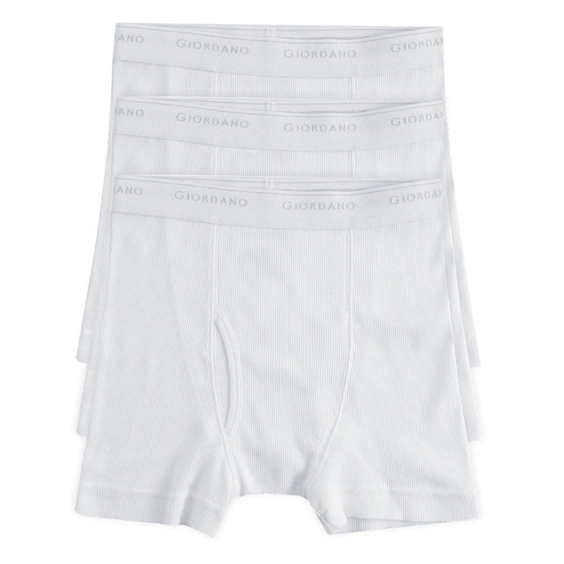Men's Cotton Rib Regular Trunks 3 - Pack M - Shop Giordano