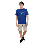 Men's Cotton Signature Print Slim Fit Tee S - Shop Giordano