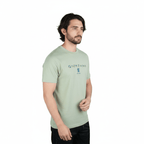 Men's Cotton Signature Print Slim Fit Tee S - Shop Giordano