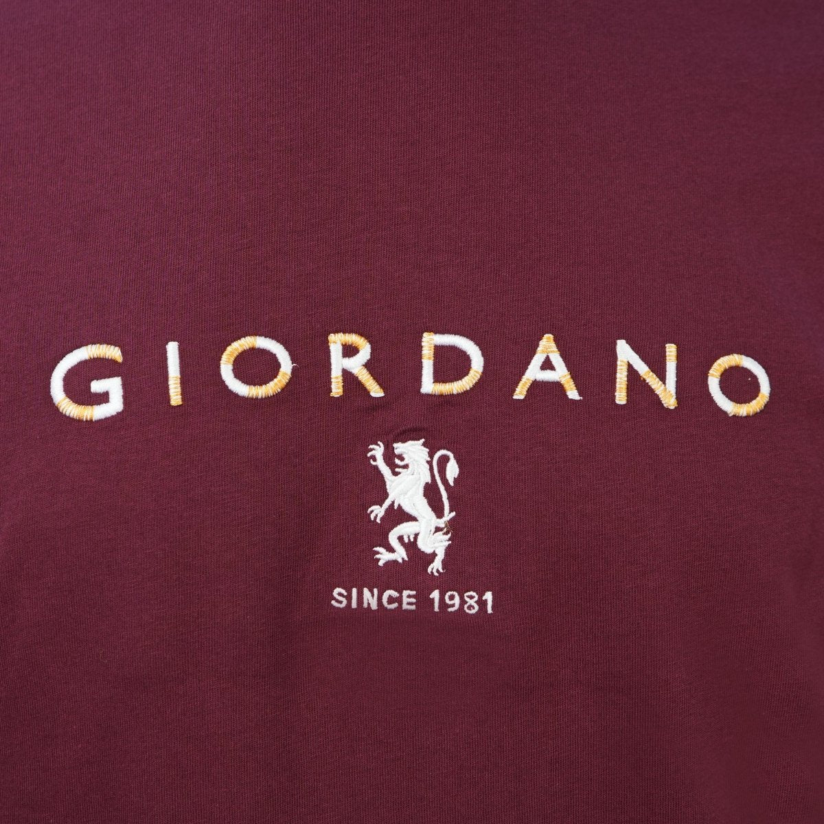 Men's Cotton Signature Print Slim Fit Tee S - Shop Giordano