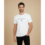 Men's Cotton Signature Print Slim Fit Tee S - Shop Giordano