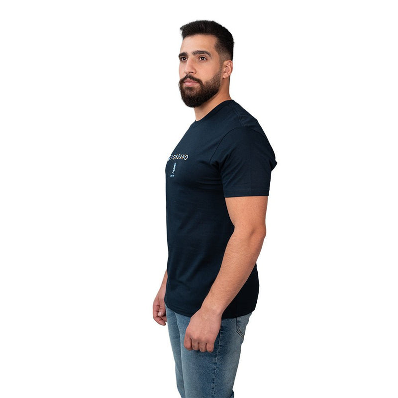 Men's Cotton Signature Print Slim Fit Tee S - Shop Giordano