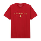 Men's Cotton Signature Print Slim Fit Tee S - Shop Giordano
