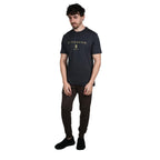 Men's Cotton Signature Print Slim Fit Tee S - Shop Giordano