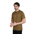 Men's Cotton Signature Print Slim Fit Tee S - Shop Giordano