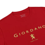 Men's Cotton Signature Print Slim Fit Tee S - Shop Giordano