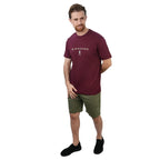 Men's Cotton Signature Print Slim Fit Tee S - Shop Giordano