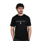 Men's Cotton Signature Print Slim Fit Tee S - Shop Giordano