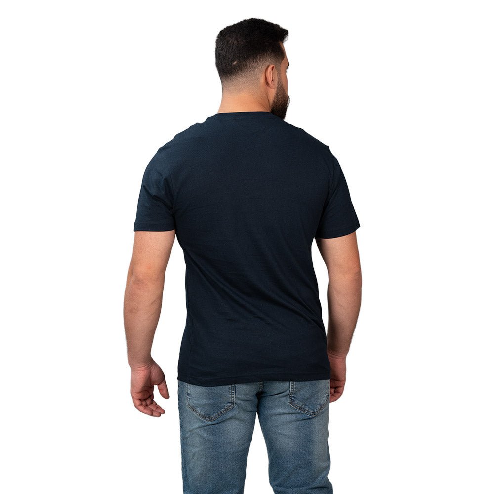 Men's Cotton Signature Print Slim Fit Tee S - Shop Giordano