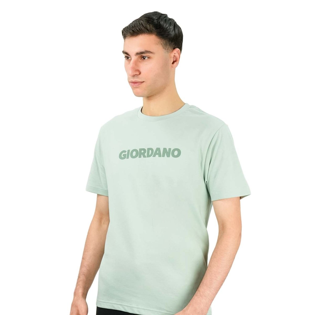 Men's Cotton Signature Print Tee - Giordano