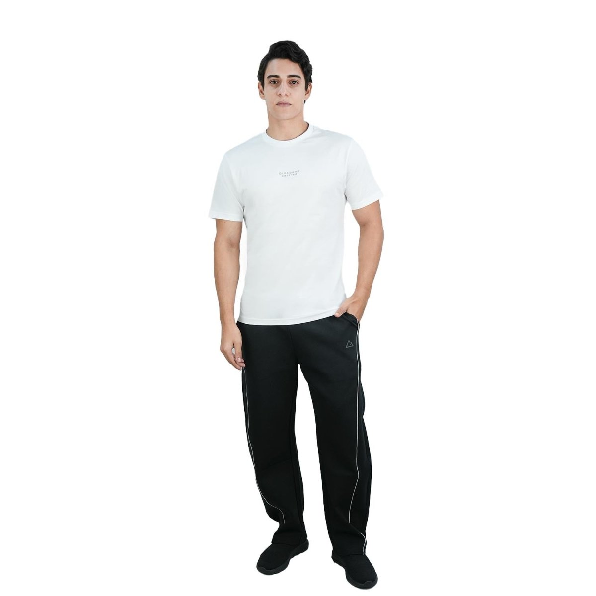 Men's Cotton Signature Print Tee S - Shop Giordano