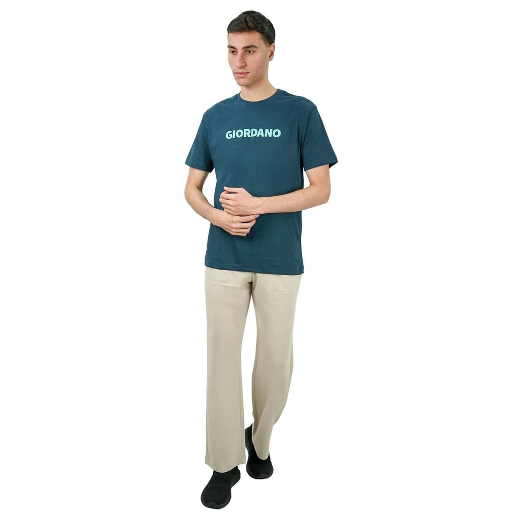 Giordano Men's Cotton Signature Print Tee - Premium Print Tee