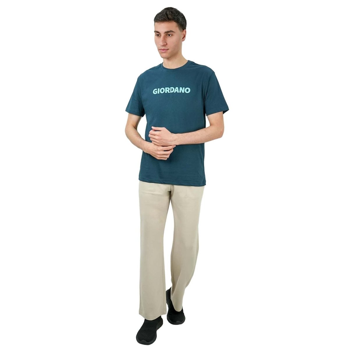 Men's Cotton Signature Print Tee - Giordano