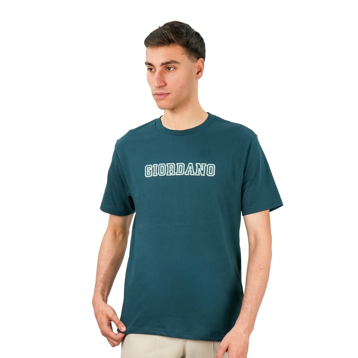 Men's Cotton Signature Print Tee - Giordano
