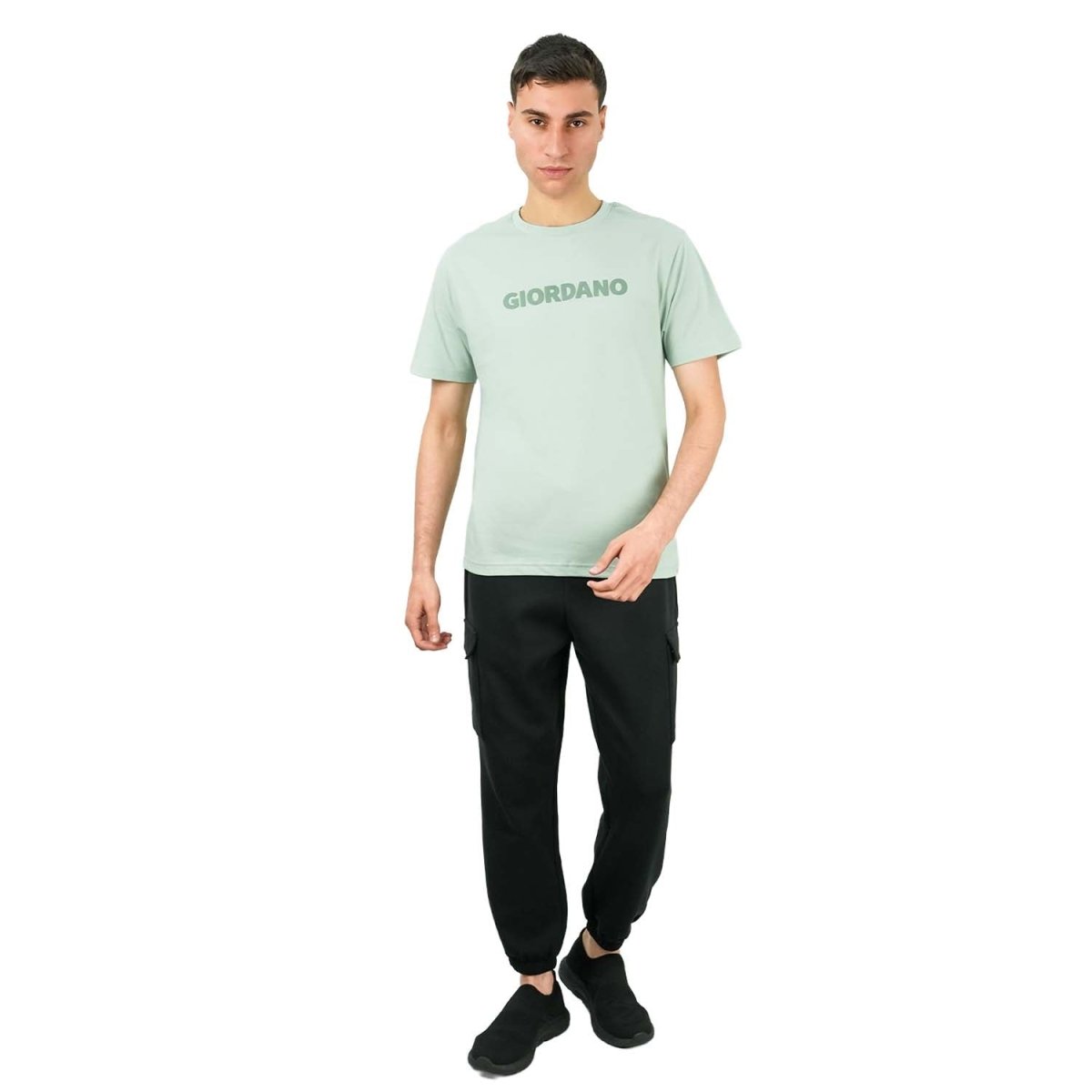 Men's Cotton Signature Print Tee - Giordano