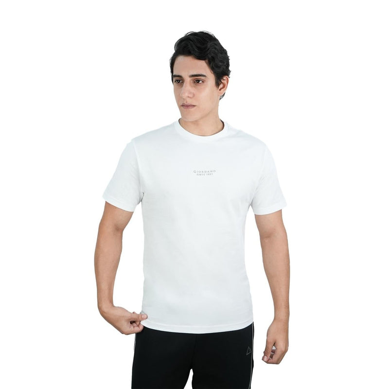 Men's Cotton Signature Print Tee S - Shop Giordano