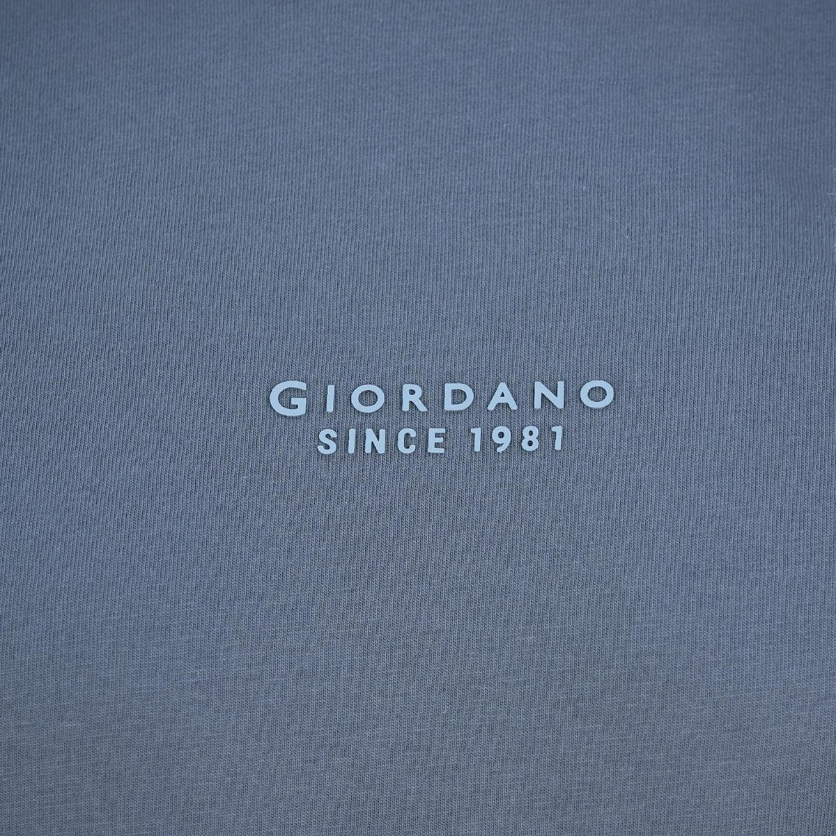 Men's Cotton Signature Print Tee S - Shop Giordano