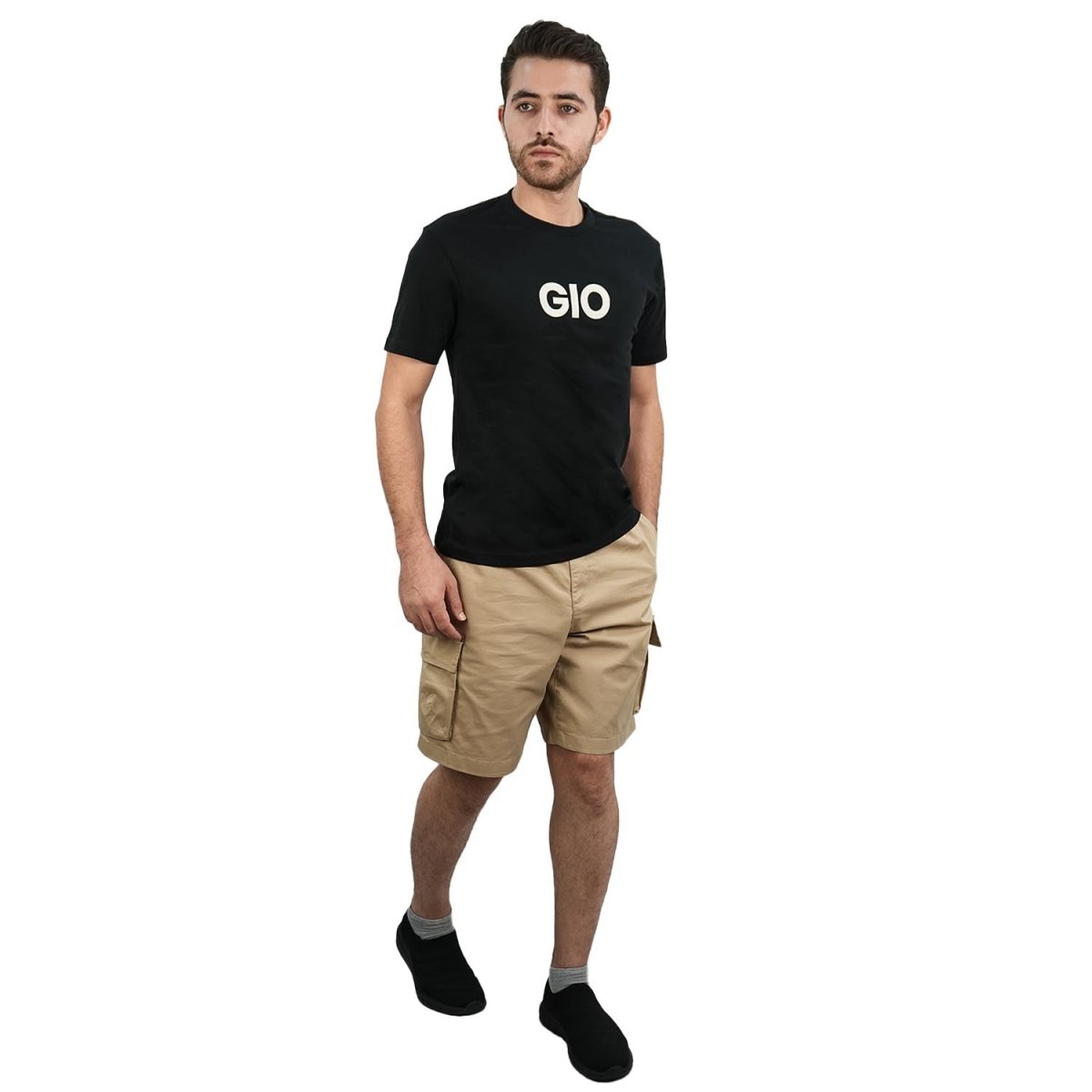 Men's Cotton Signature Print Tee S - Shop Giordano