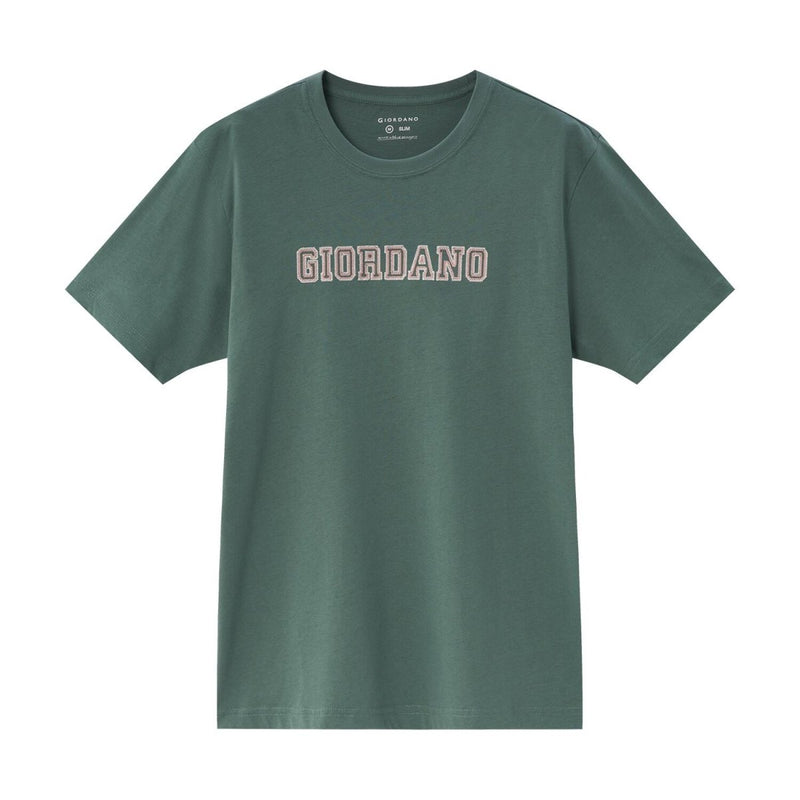 Men's Cotton Signature Print Tee S - Shop Giordano