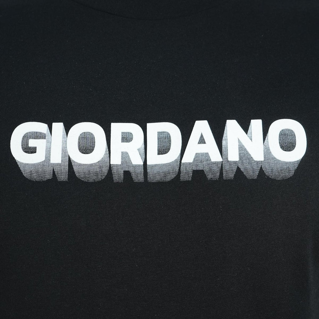 Men's Cotton Signature Print Tee S - Shop Giordano