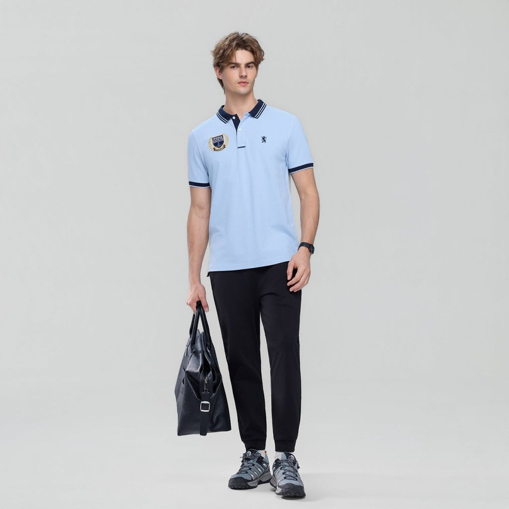 Giordano Men's Cotton Slim Fit Polo With Embroidery - first_variant_option_2 Premium Polo for Giordano