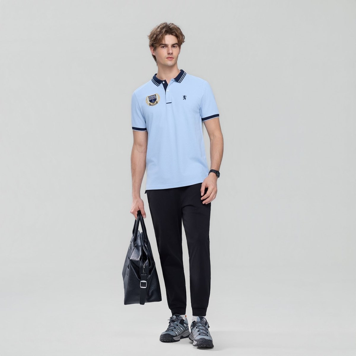 Giordano Men's Cotton Slim Fit Polo With Embroidery - first_variant_option_2 Premium Polo for Giordano