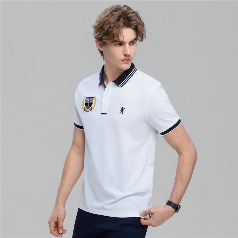 Giordano Men's Cotton Slim Fit Polo With Embroidery - first_variant_option_2 Premium Polo for Giordano