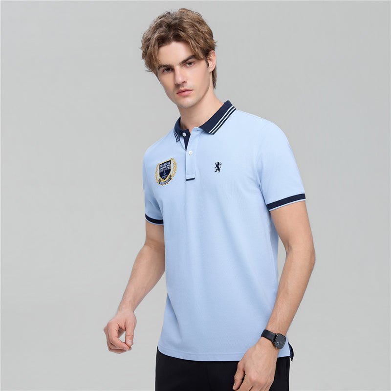 Giordano Men's Cotton Slim Fit Polo With Embroidery - first_variant_option_2 Premium Polo for Giordano