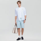 Men’S Cotton Slim Oxford Shirt With Embroidery S - Shop Giordano