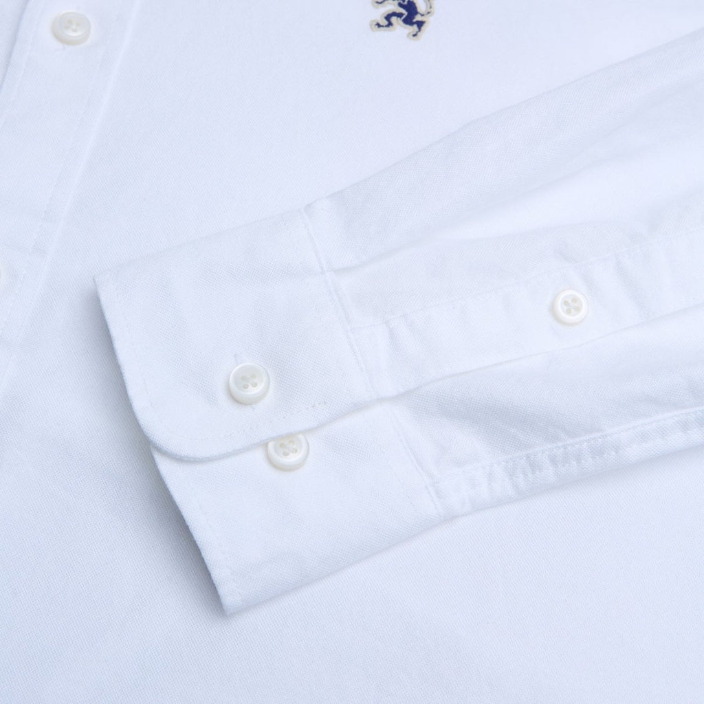 Men’S Cotton Slim Oxford Shirt With Embroidery S - Shop Giordano