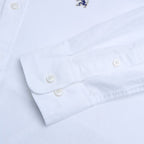 Men’S Cotton Slim Oxford Shirt With Embroidery S - Shop Giordano