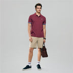 Giordano Men's Cotton Slim Performance Polo With Small Lion Embroidery - first_variant_option_2 Premium Polo for Giordano