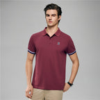 Giordano Men's Cotton Slim Performance Polo With Small Lion Embroidery - first_variant_option_2 Premium Polo for Giordano
