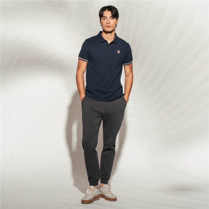 Men’S Cotton Slim Performance Polo With Small Lion Embroidery S - Shop Giordano