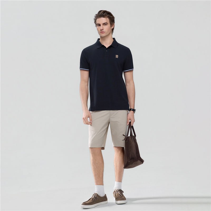 Men’S Cotton Slim Performance Polo With Small Lion Embroidery S - Shop Giordano
